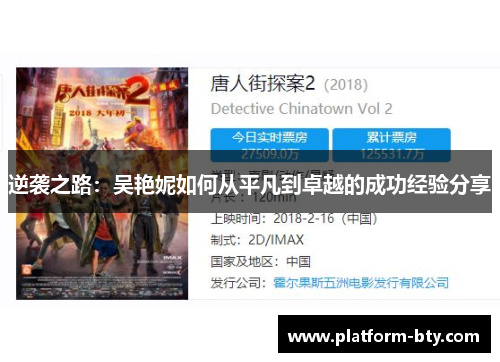逆袭之路：吴艳妮如何从平凡到卓越的成功经验分享